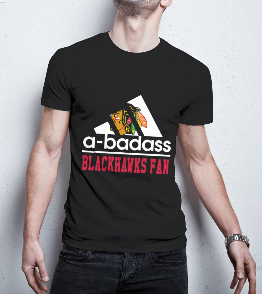 A-Badass Blackhawks Fan T-Shirt