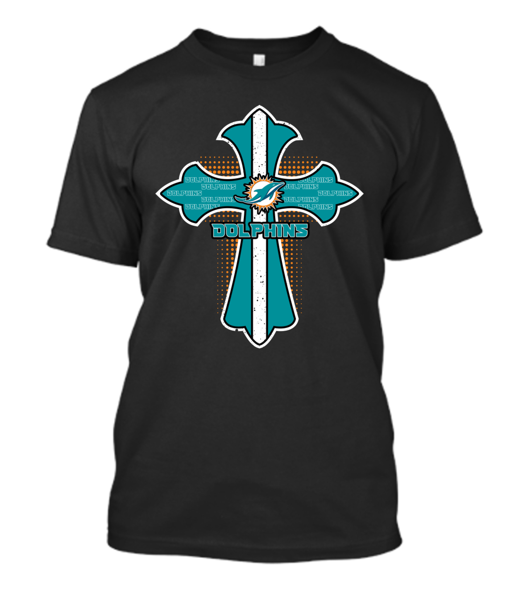 Cross For Jesus Miami Dolphins Fans Dolphins T-Shirt
