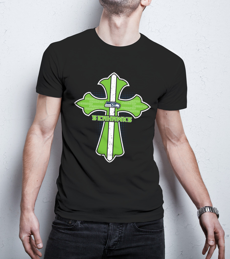 Seahawks Cross For Jesus And Seattle Seahawks Fans T-Shirt