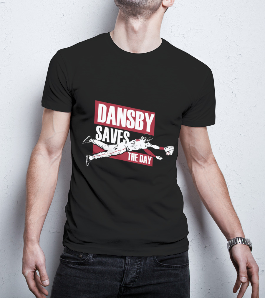 Dansby Saves The Day Baseball Dive Action T-Shirt