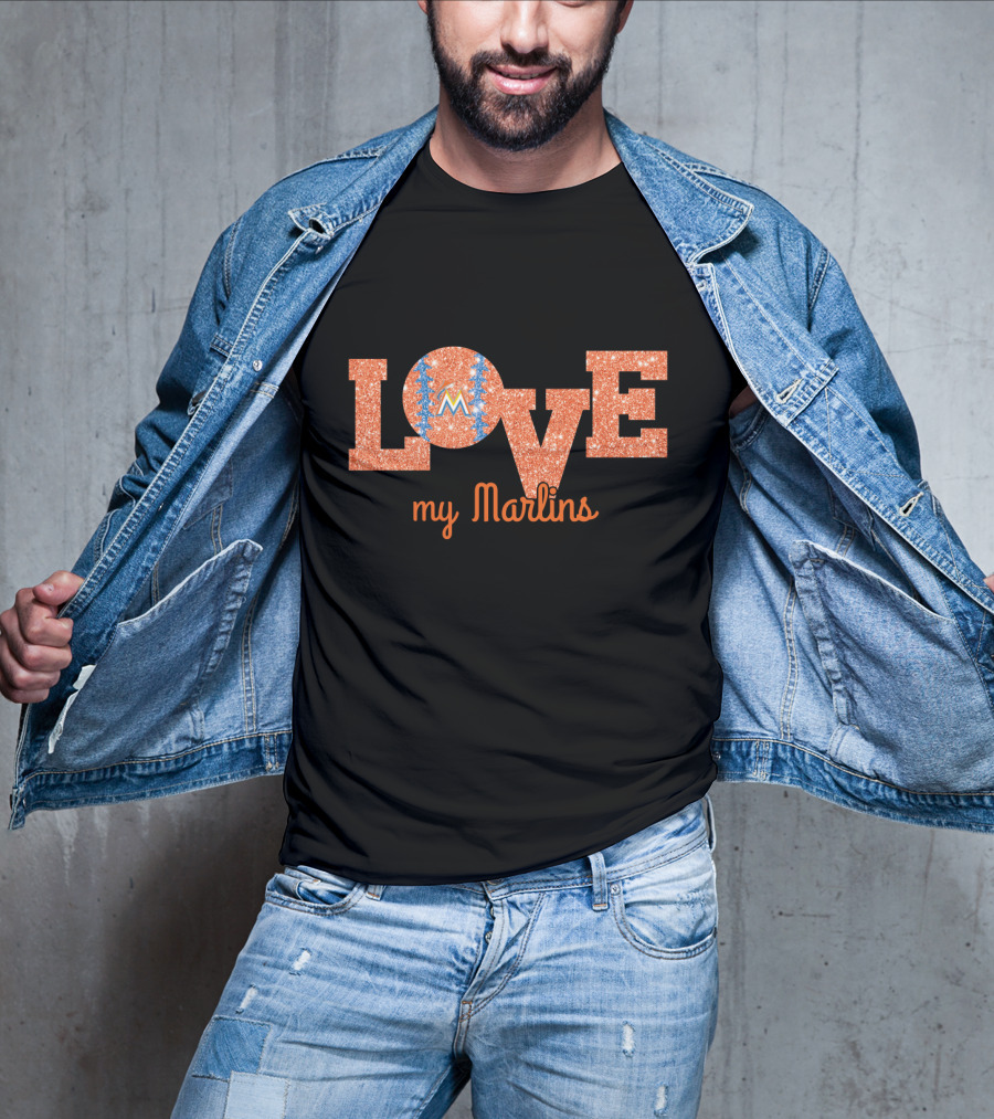 Love My Marlins Baseball Miami T-Shirt