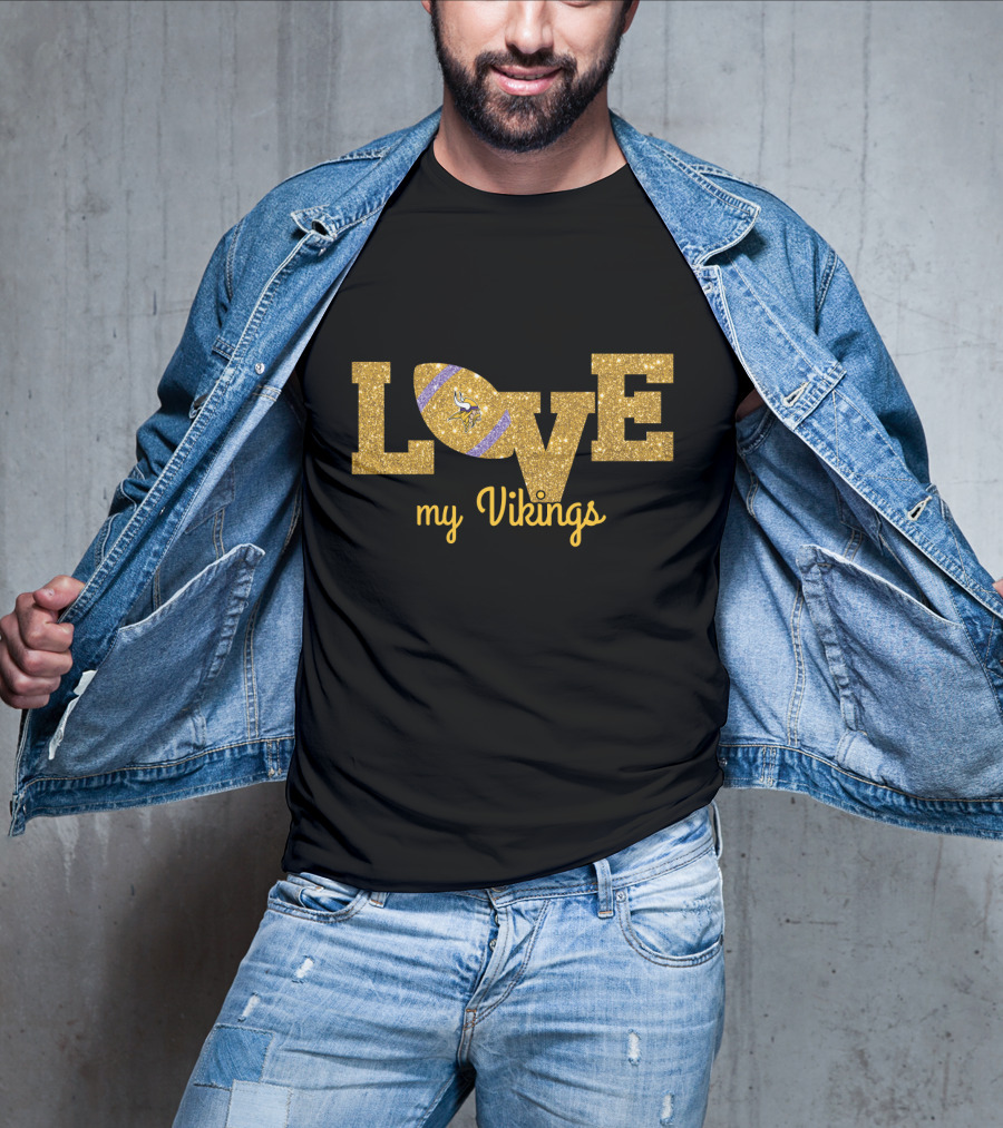 Love My Vikings Football Fans T-Shirt