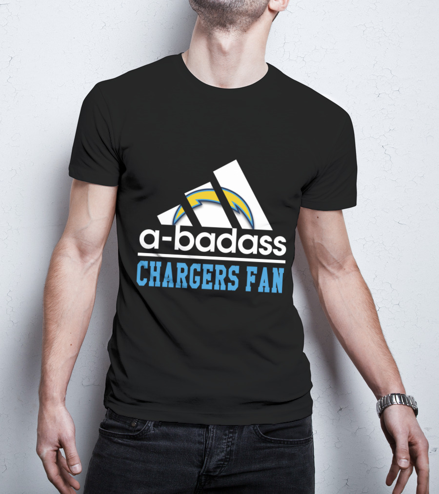 A-Badass Los Angeles Chargers Fan T-Shirt