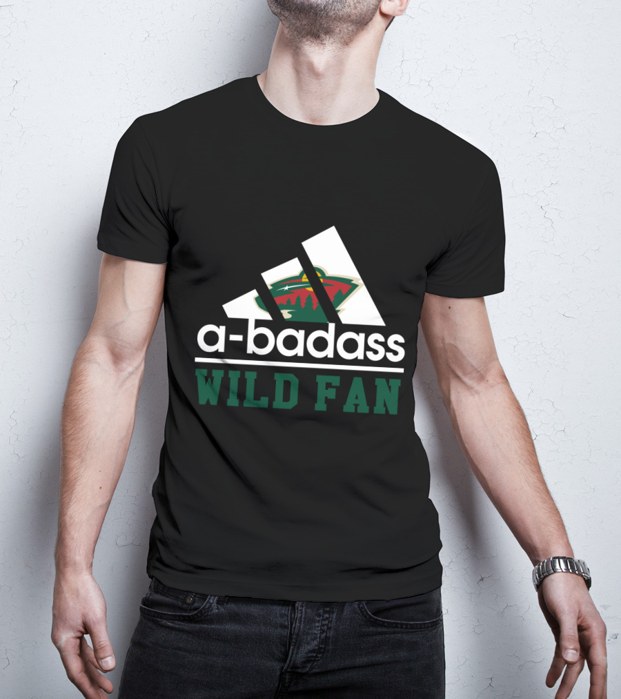 A-Badass Minnesota Wild Fan Hockey Enthusiast T-Shirt