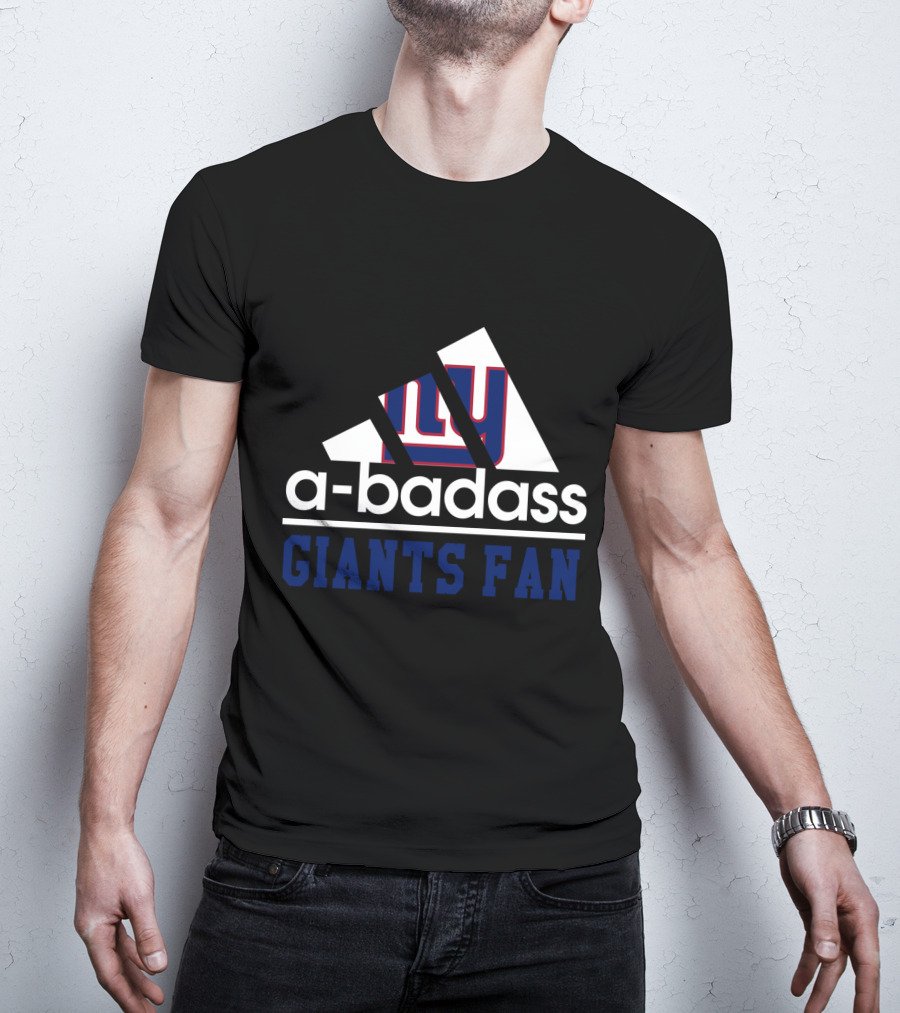 New York Giants A-Badass Giants Fan T-Shirt