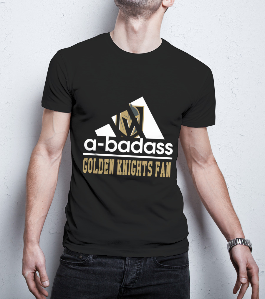 A-Badass Golden Knights Fan T-Shirt