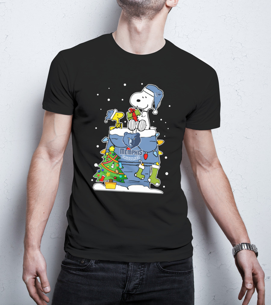 Memphis Grizzlies Snoopy Christmas Cheer T-Shirt