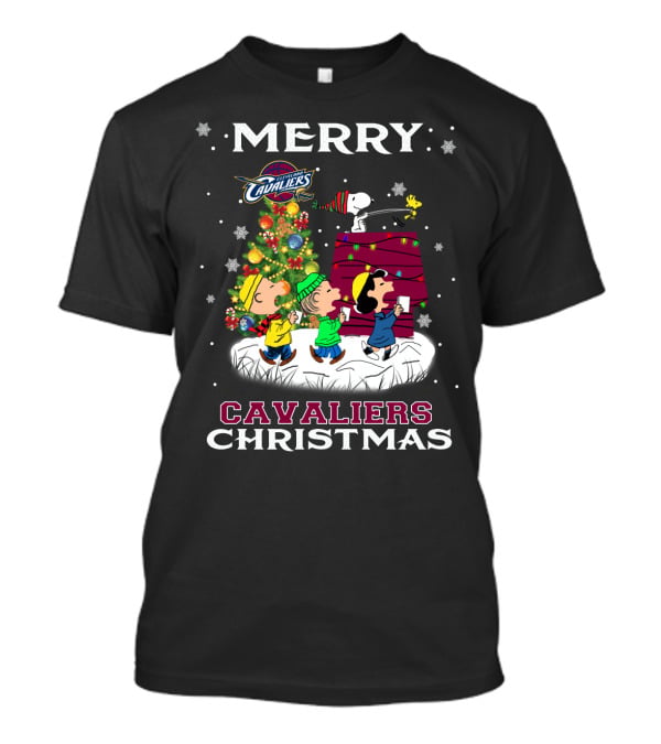 Merry Cavaliers Christmas Snoopy Peanuts Charlie Brown T-Shirt