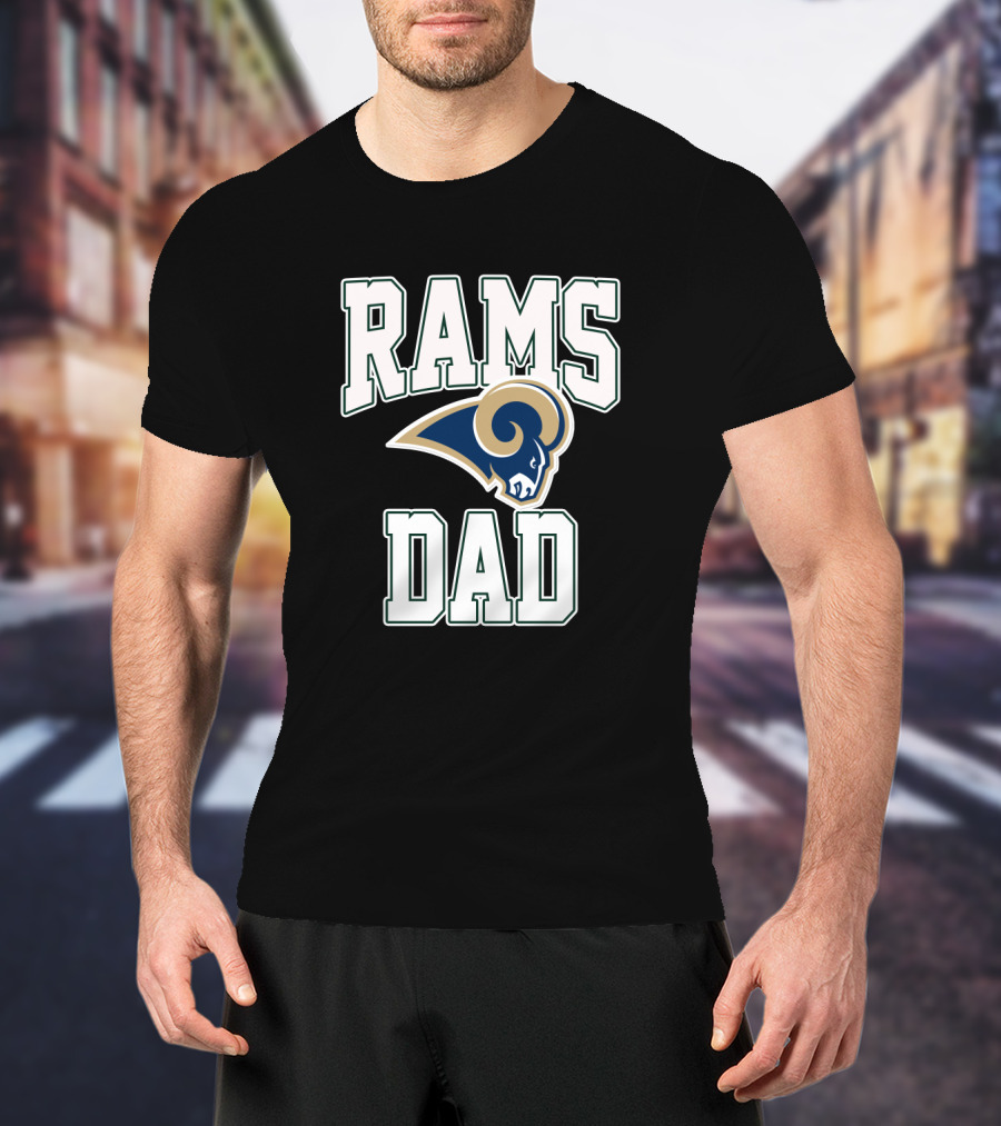 Los Angeles Rams Dad Father's Day Fan Gear T-Shirt
