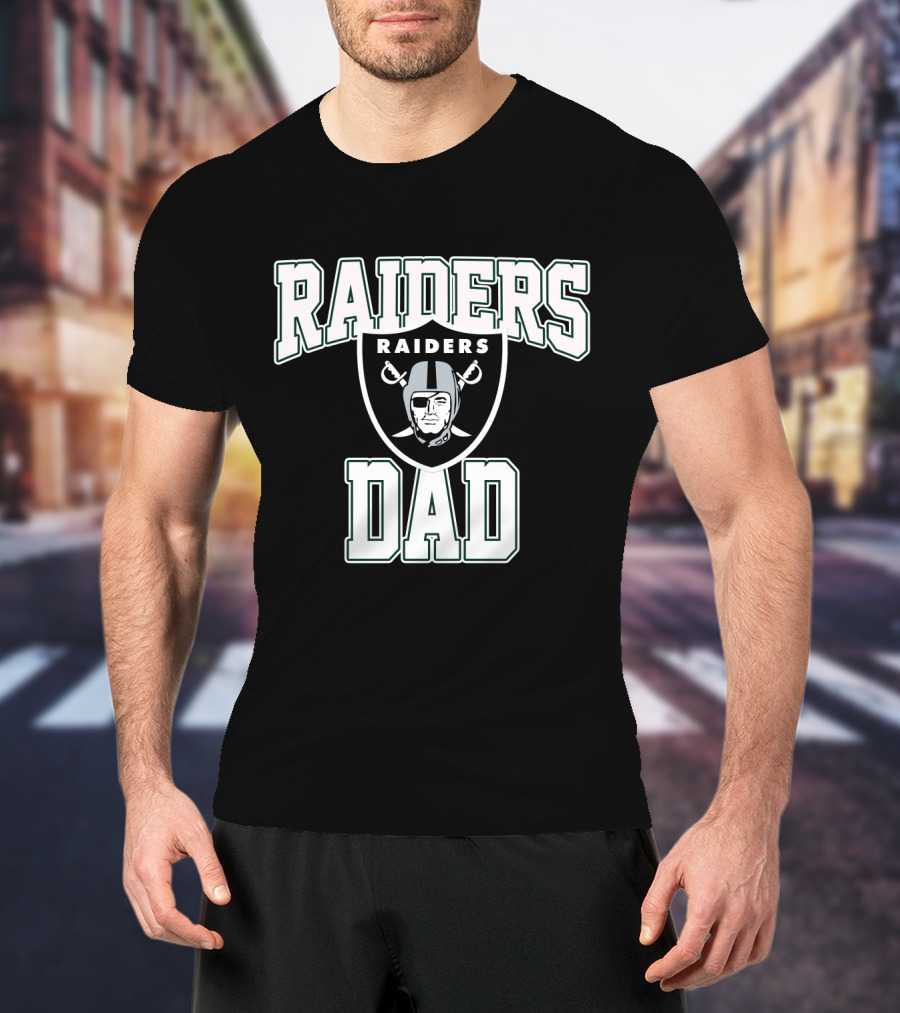 Raiders Dad Father's Day Oakland Football Fan T-Shirt