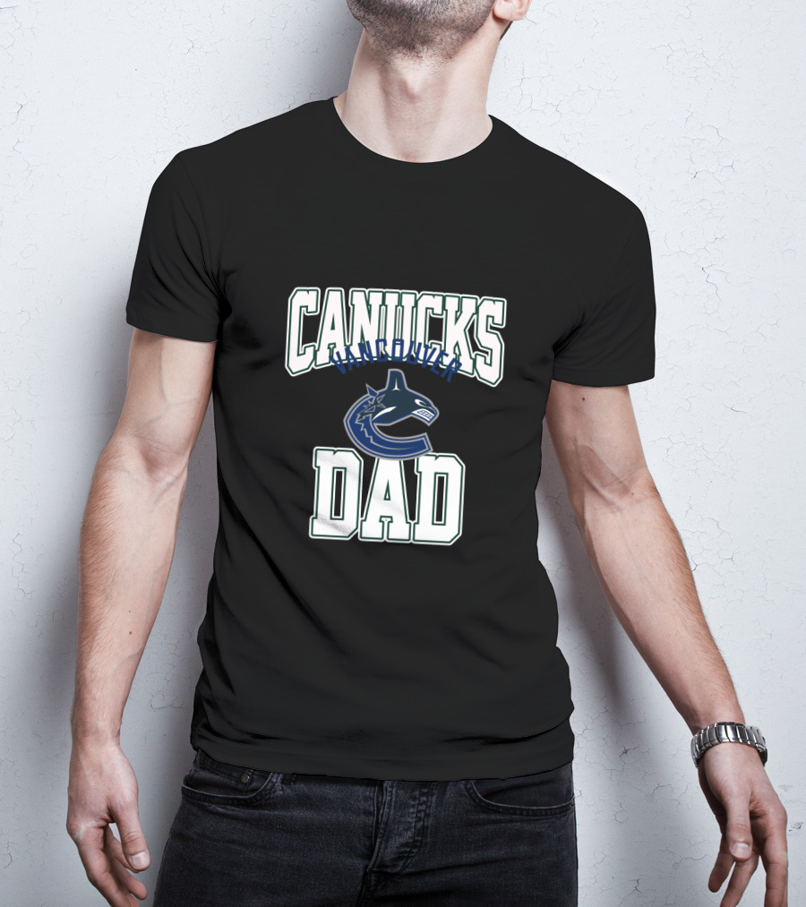 Vancouver Canucks Dad Hockey Team Logo T-Shirt