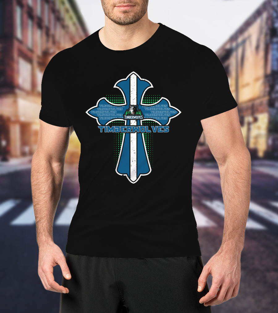 Timberwolves Cross For Jesus Fans Minnesota Basketball T-Shirt