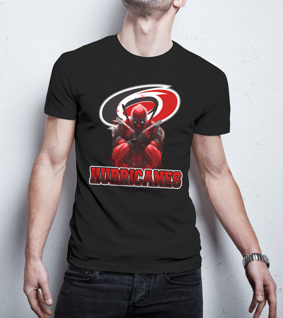 Carolina Hurricanes Deadpool Crossover Fan T-Shirt