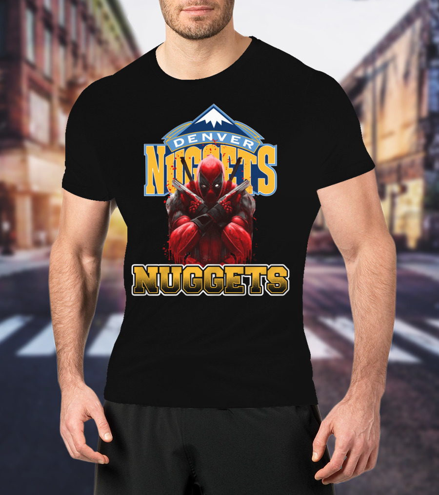 Denver Nuggets Deadpool Crossover Fan Merchandise T-Shirt