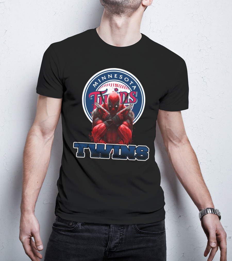 Minnesota Twins Deadpool Crossover For Fans T-Shirt