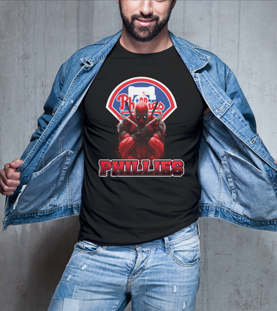 Philadelphia Phillies Deadpool Crossover Fans T-Shirt