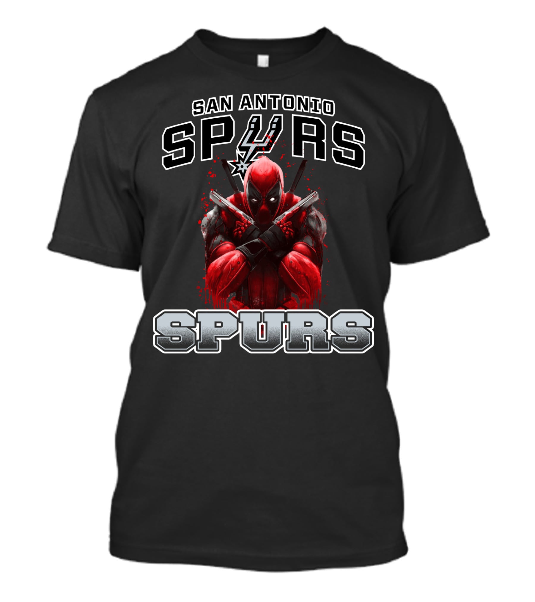 San Antonio Spurs Deadpool Crossover Fan T-Shirt