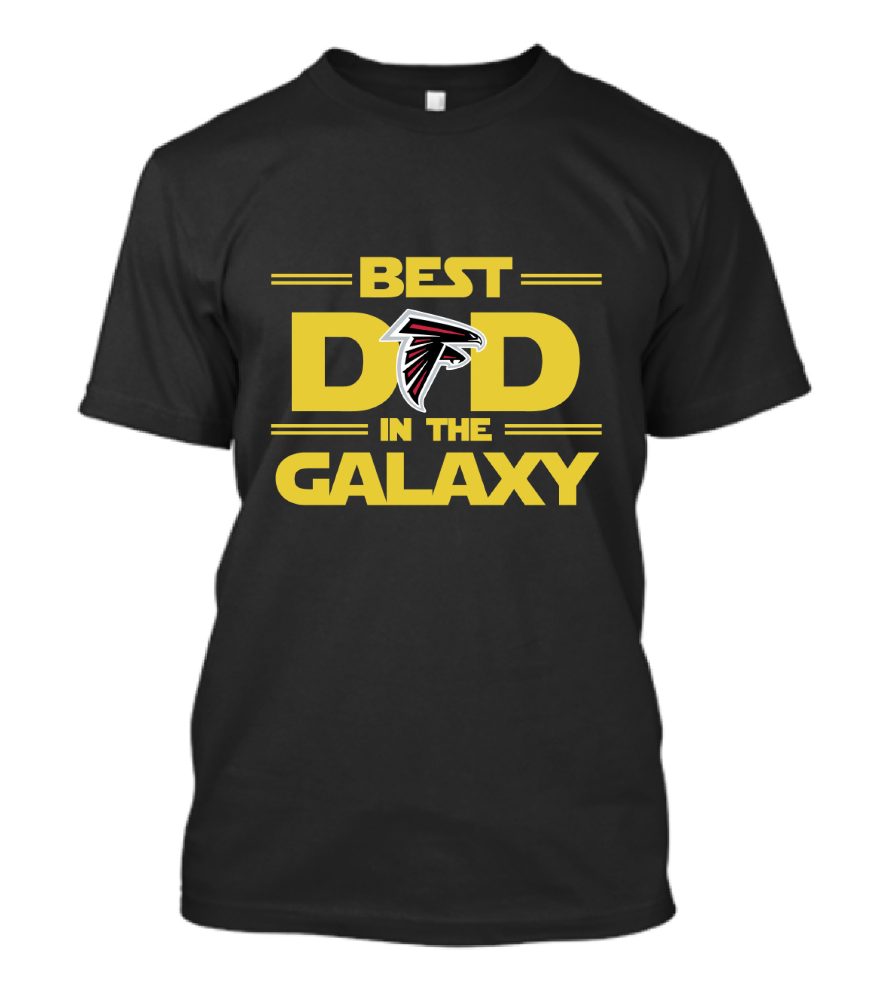 Best Dad In The Galaxy With Atlanta Falcons T-Shirt