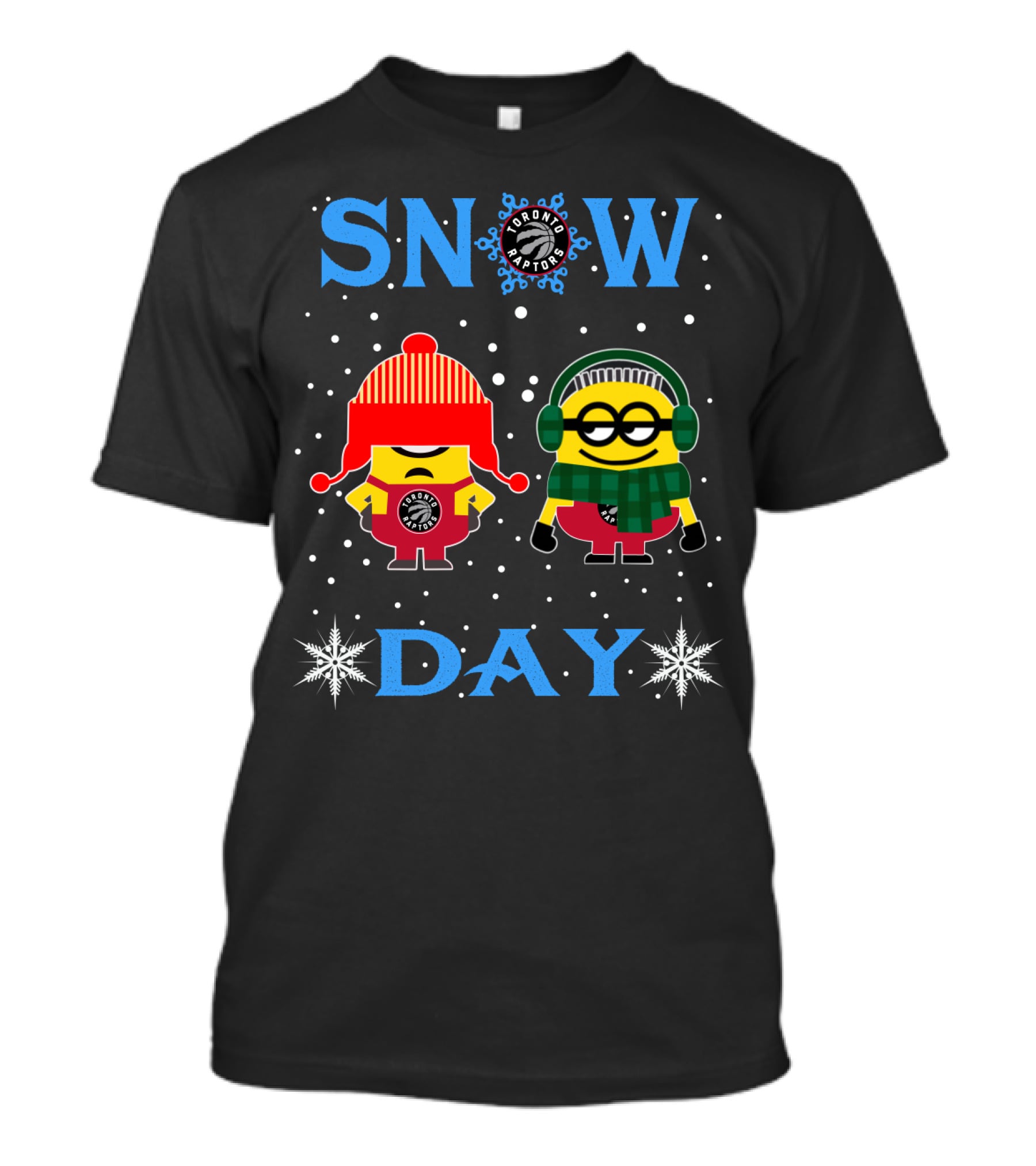 Toronto Raptors Minions Snow Day Adventure T-Shirt