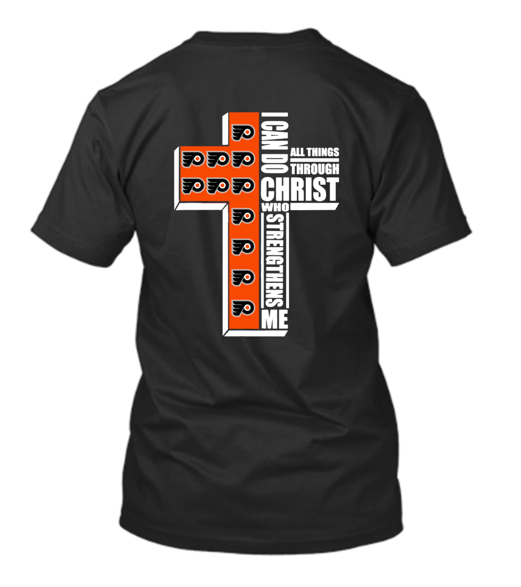 Philadelphia Flyers I Can Do All Things Through Christ Who Strengthens Me T-Shirt