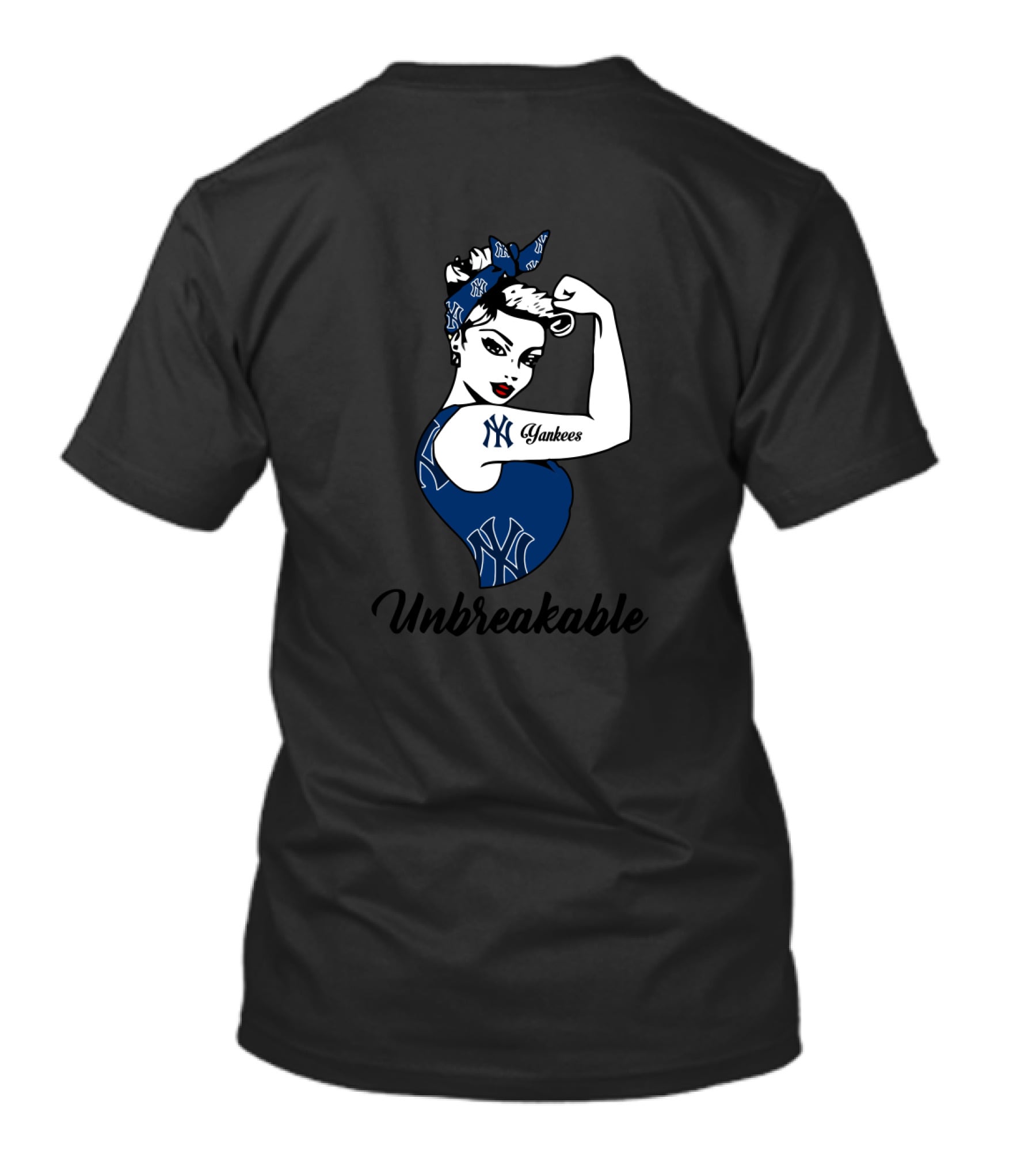 New York Yankees Unbreakable Strong Girl Yankees T-Shirt
