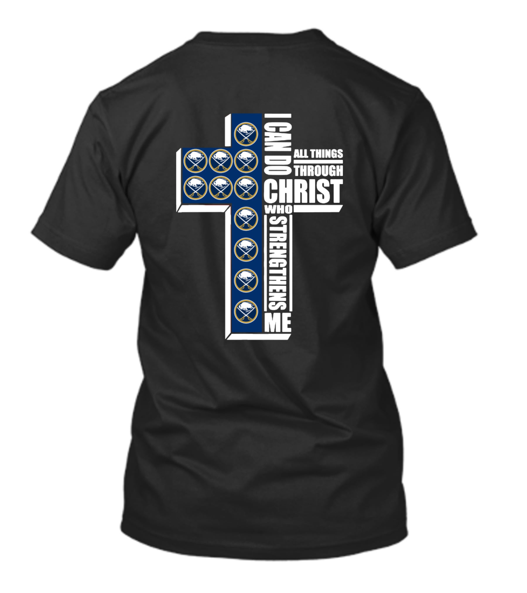 Buffalo Sabres I Can Do All Things Through Christ Who Strengthens Me T-Shirt