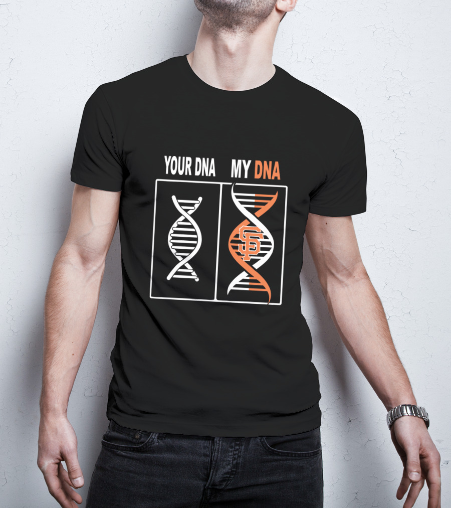 Your DNA My DNA San Francisco Giants Logo Spiral T-Shirt