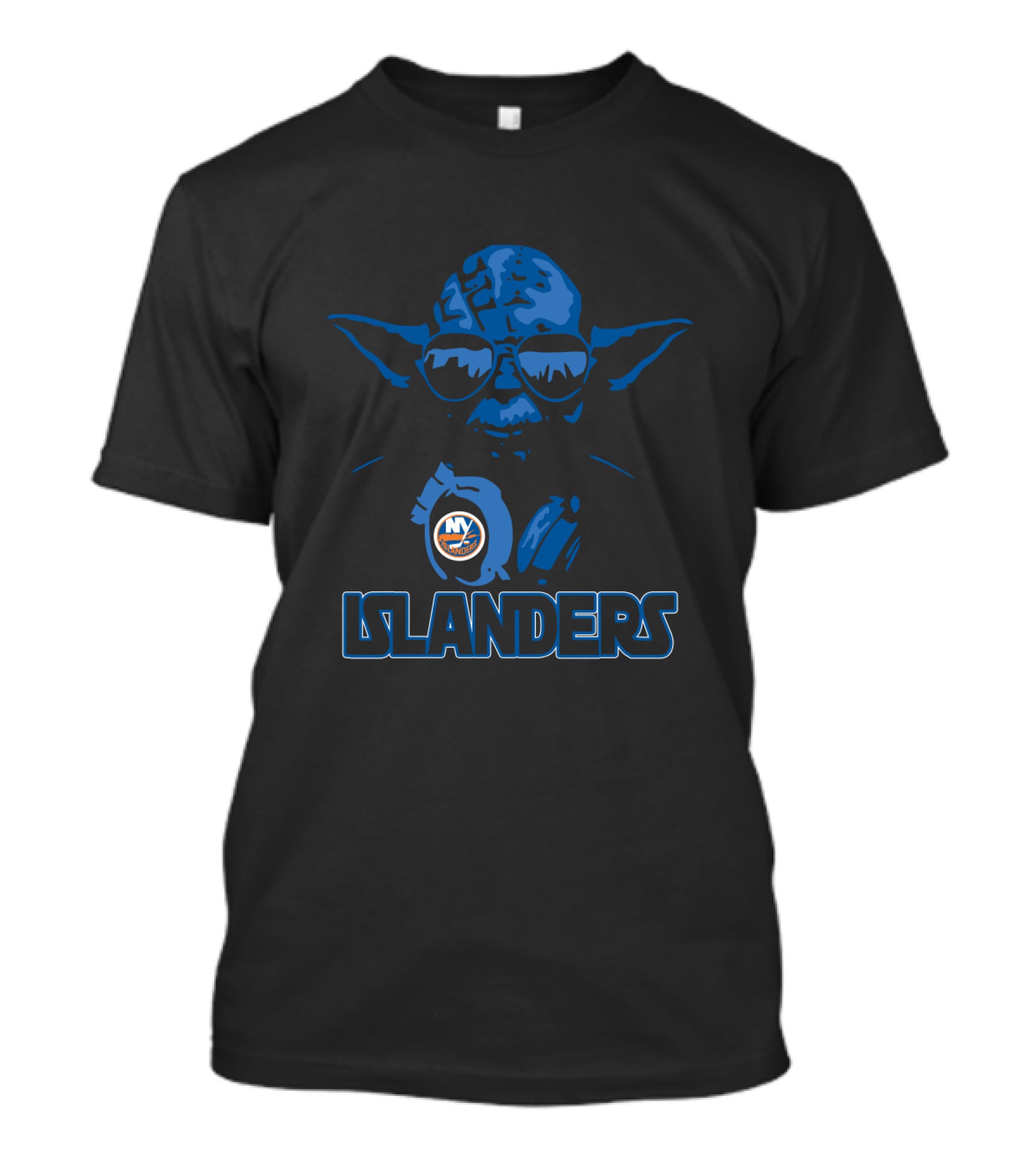 Yoda Star Wars New York Islanders Fans NY Islanders Logo Yoda T-Shirt