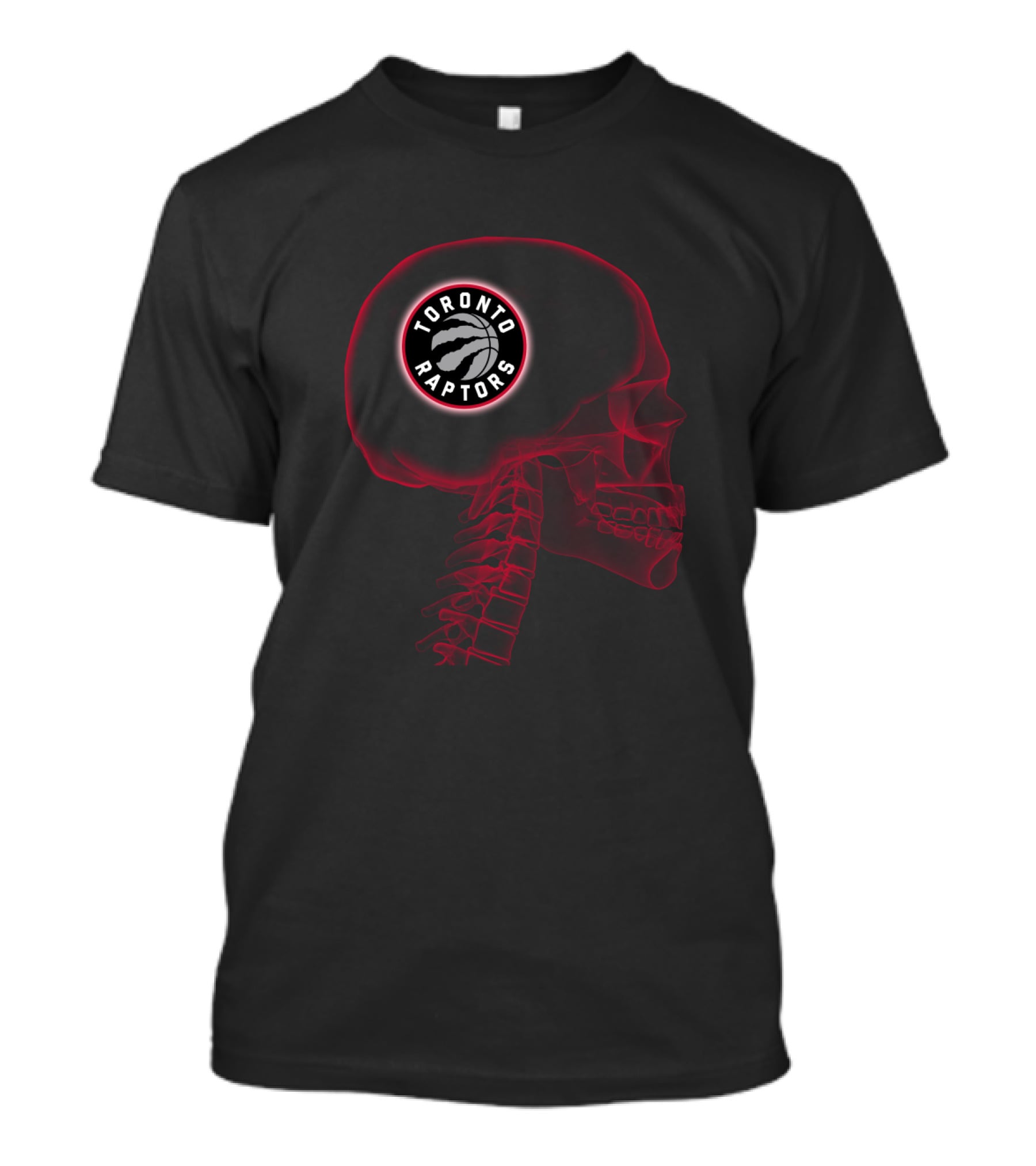 Toronto Raptors Skull Brain Halloween T-Shirt