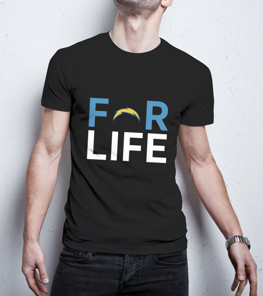 Los Angeles Chargers Bolt For Life Fan Commitment T-Shirt