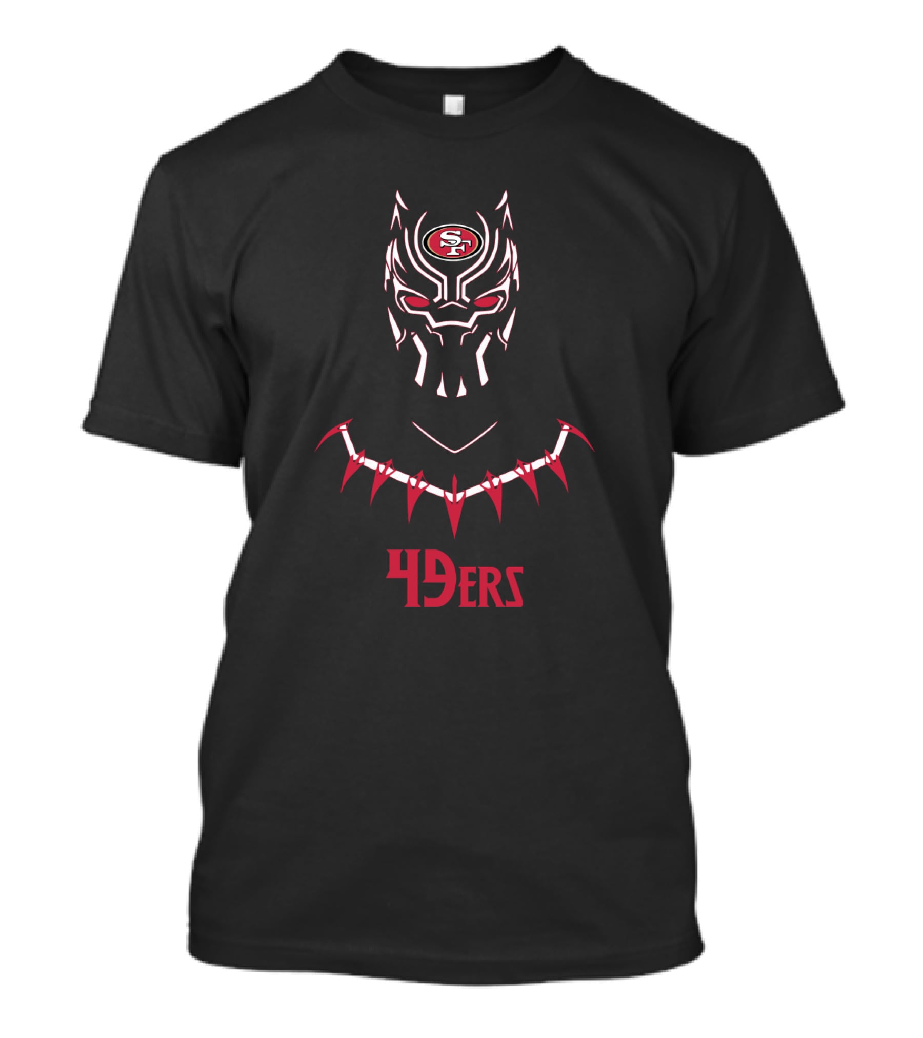 San Francisco 49ers Black Panther Fans Fusion 49ers T-Shirt