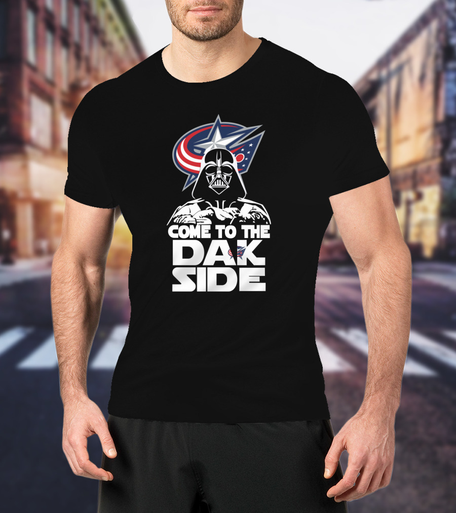 Come To The Dark Side Darth Vader Columbus Blue Jackets Fans T-Shirt