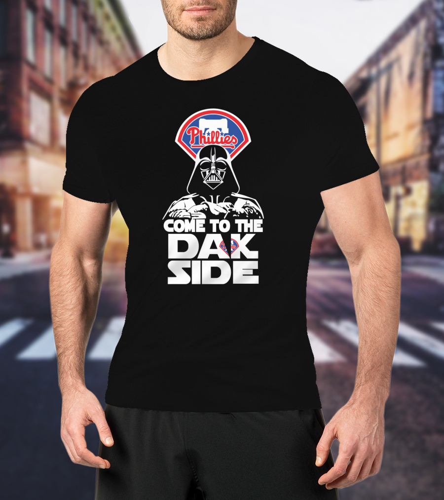Philadelphia Phillies Fans Come To The Dark Side Darth Vader T-Shirt