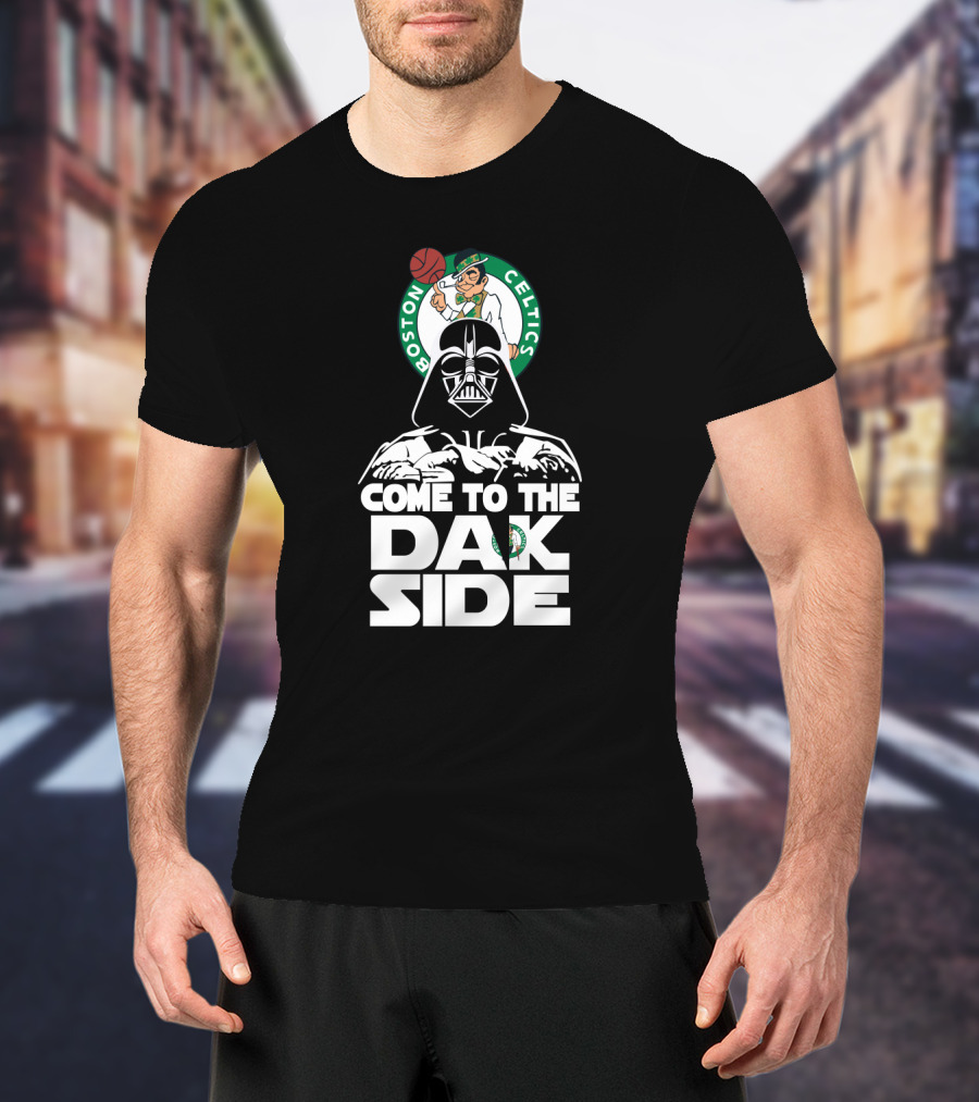 Come To The Dark Side Darth Vader Boston Celtics Fans T-Shirt