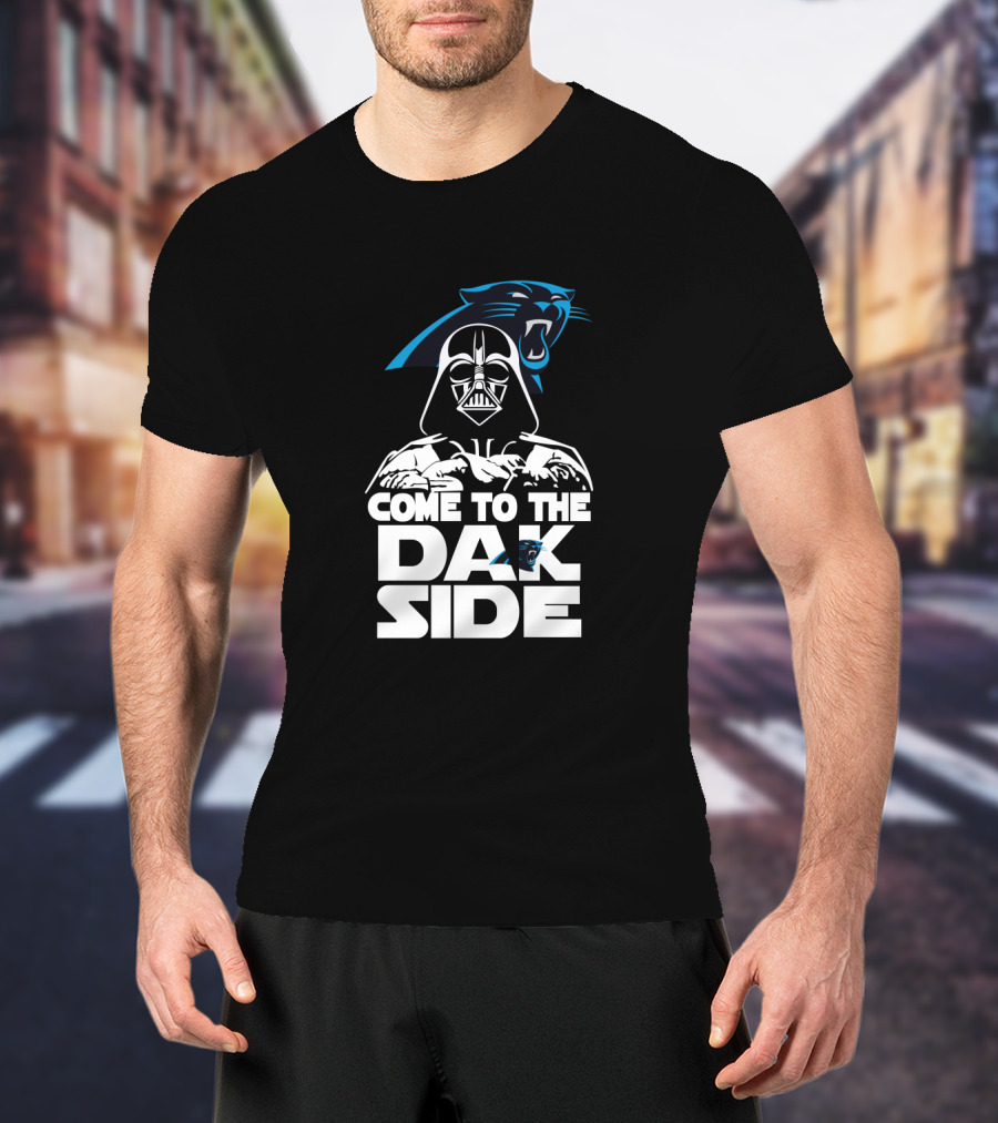 Come To The Dak Side Darth Vader Carolina Panthers Fans T-Shirt