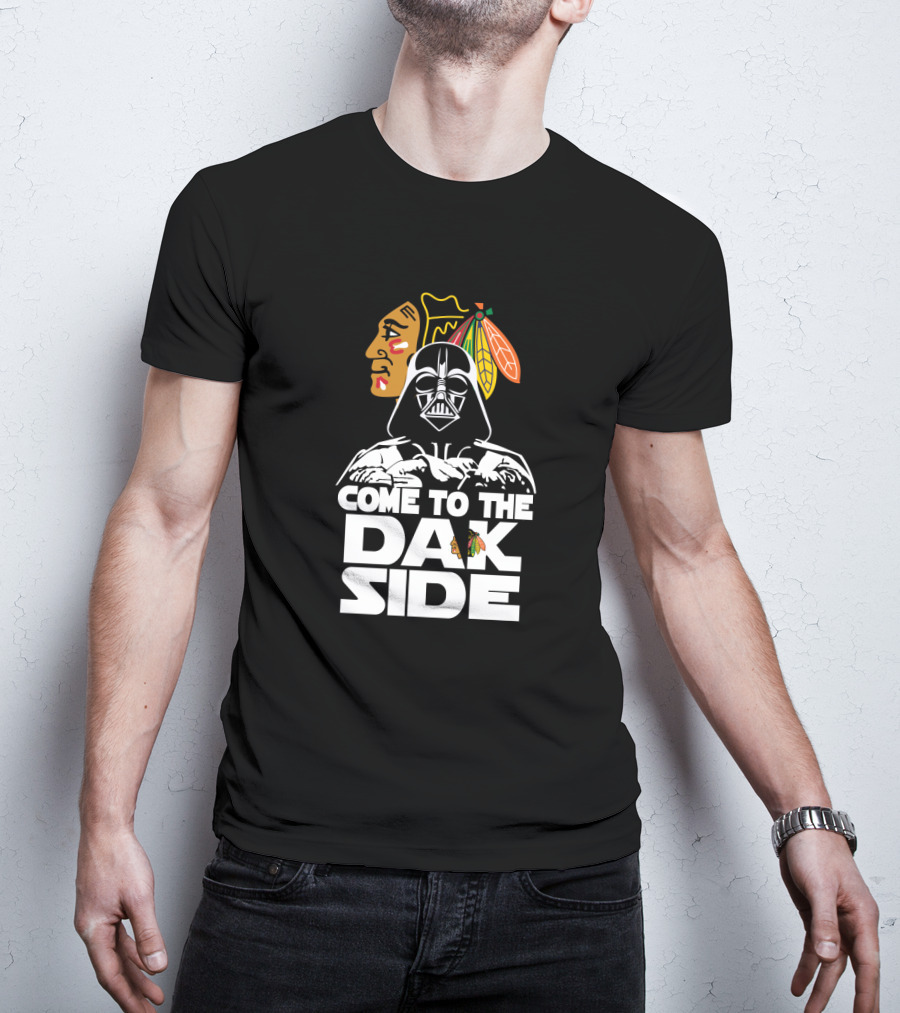 Come To The Dark Side Darth Vader Chicago Blackhawks Fan T-Shirt