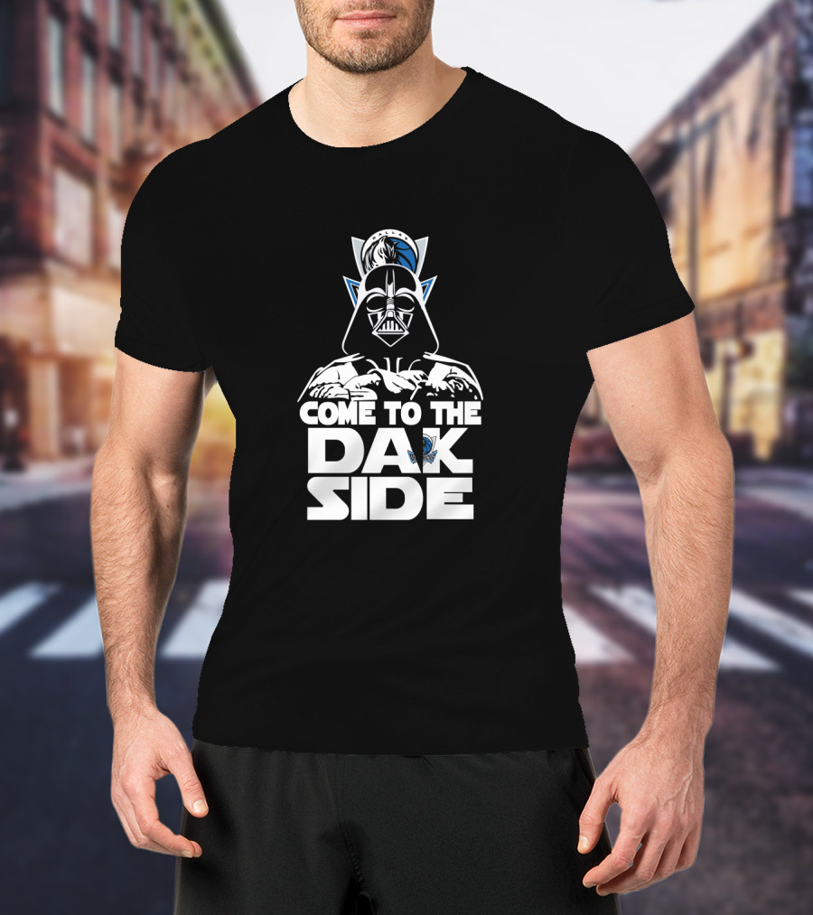 Come To The Dak Side Darth Vader Dallas Mavericks Fans T-Shirt
