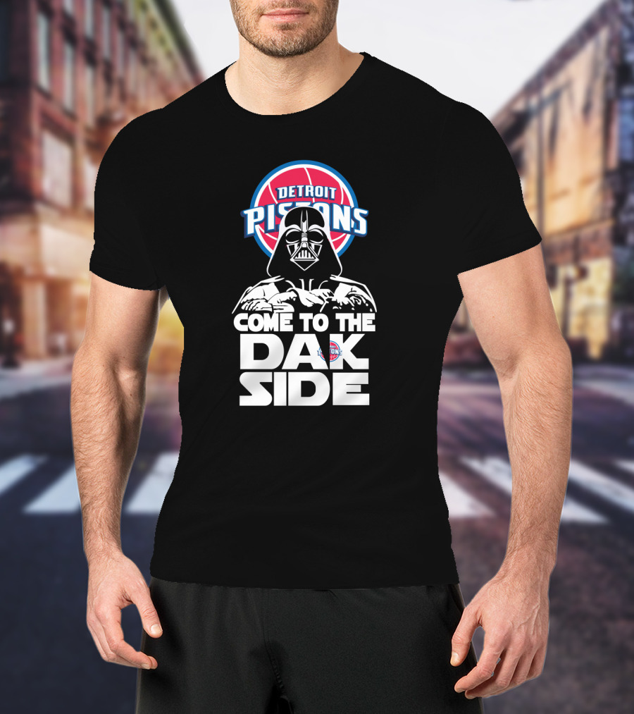 Detroit Pistons Darth Vader Come To The Dark Side T-Shirt