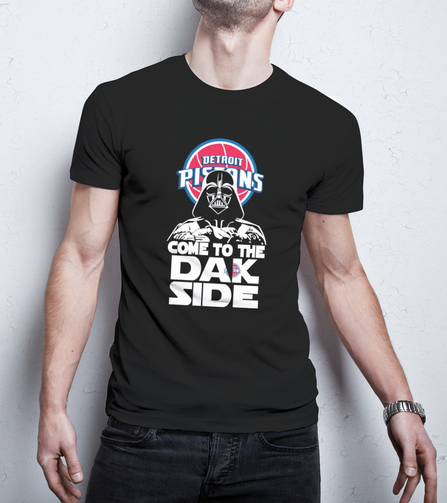 Detroit Pistons Darth Vader Come To The Dark Side T-Shirt