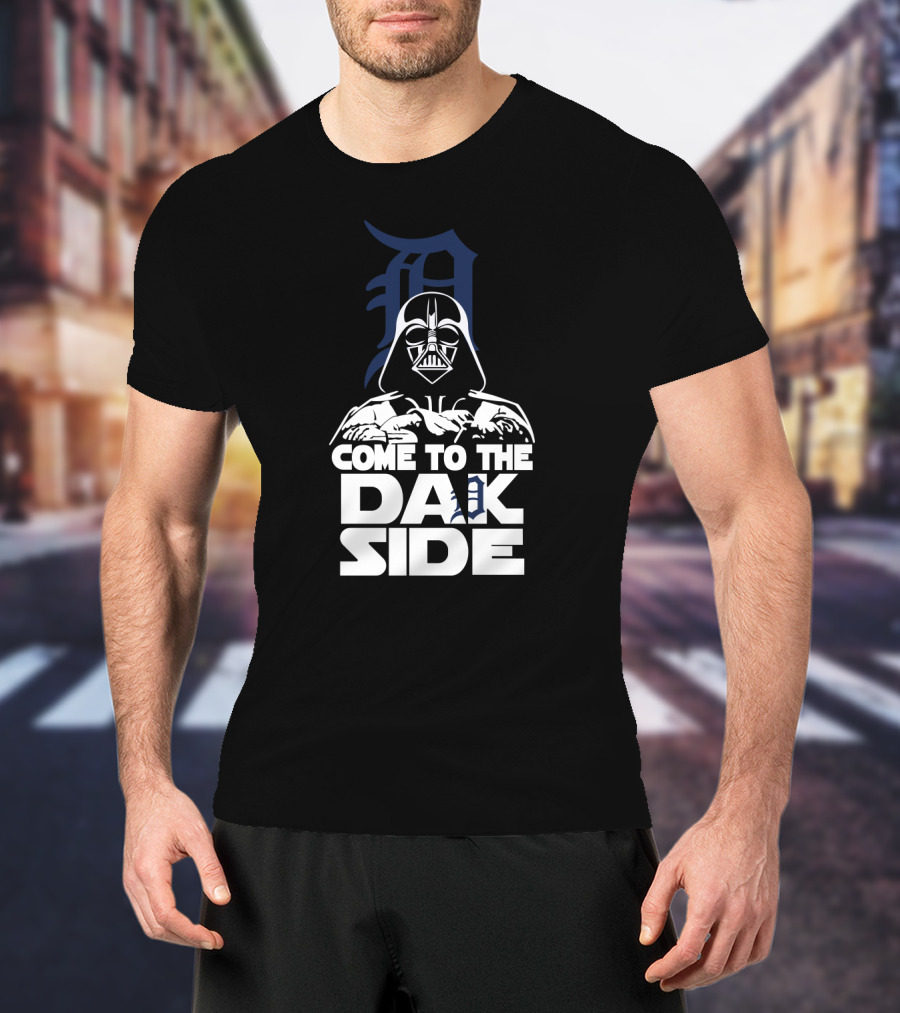 Come To The Dark Side Darth Vader Detroit Tigers T-Shirt