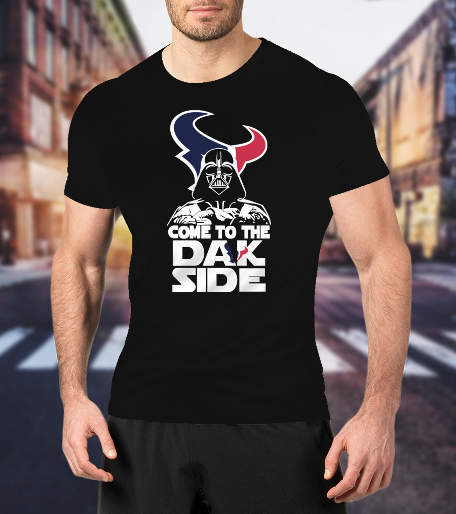 Come To The Dark Side Darth Vader Houston Texans T-Shirt