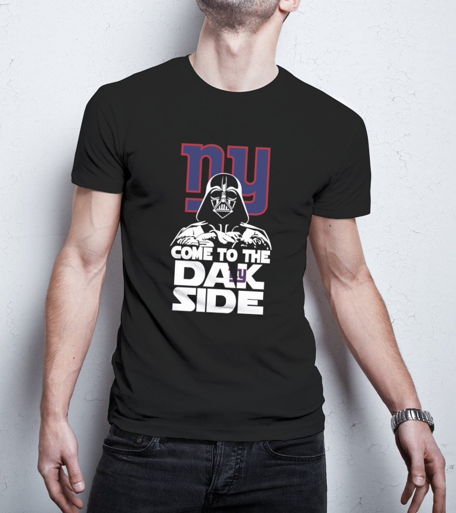 Darth Vader Come To The Dark Side Ny Giants Fans T-Shirt