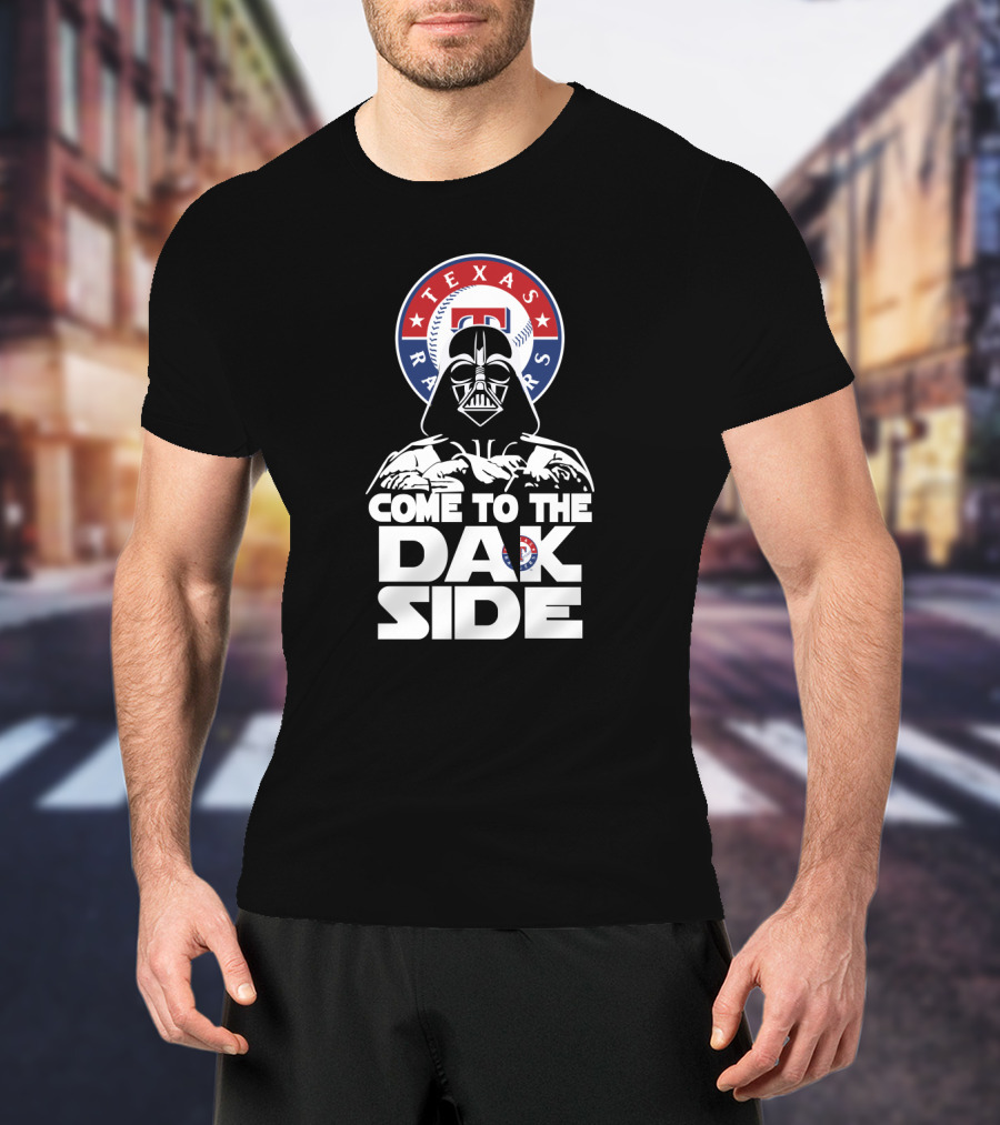 Come To The Dark Side Darth Vader Texas Rangers Fans T-Shirt