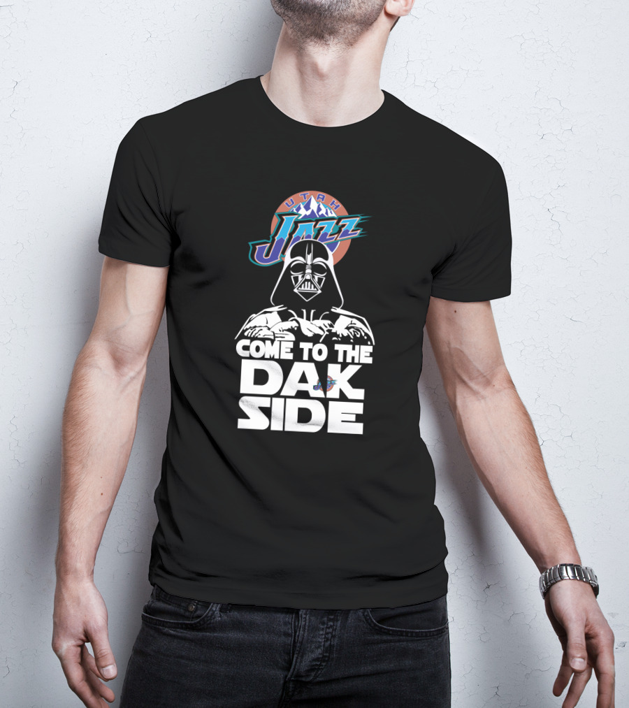 Utah Jazz Come To The Dark Side Darth Vader Fans T-Shirt