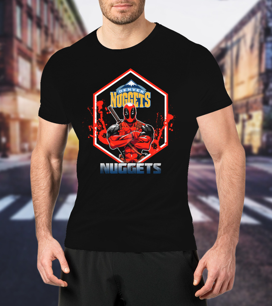 Denver Nuggets Deadpool Collaboration Fan Favorite T-Shirt