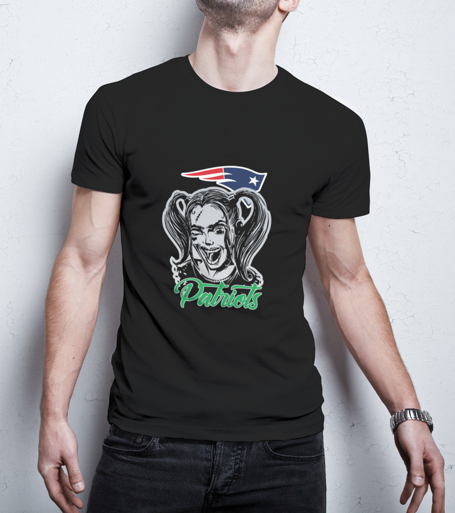 Patriots Harley Quinn New England Football Iconic Crossover Fans T-Shirt
