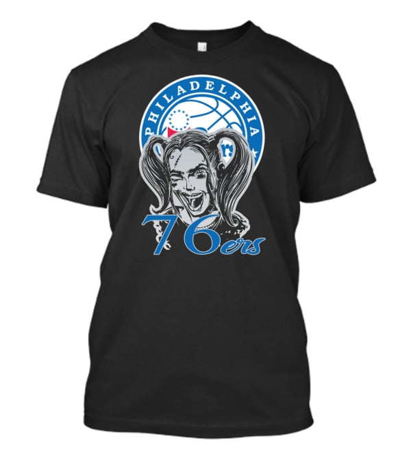 Philadelphia 76ers Fans Harley Quinn Style T-Shirt