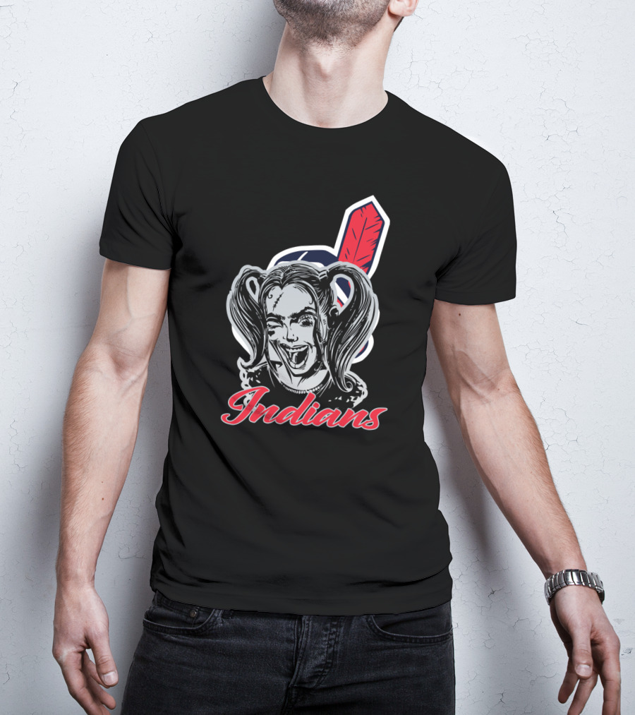 Indians Harley Quinn Fans T-Shirt
