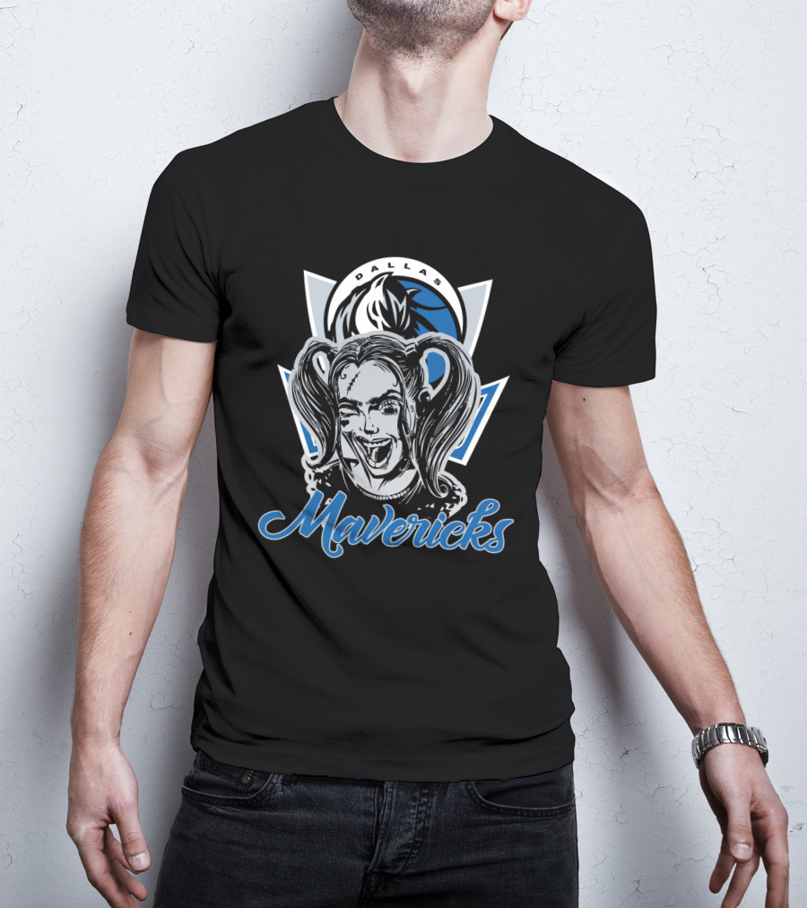 Dallas Mavericks Harley Quinn Fan Mashup T-Shirt