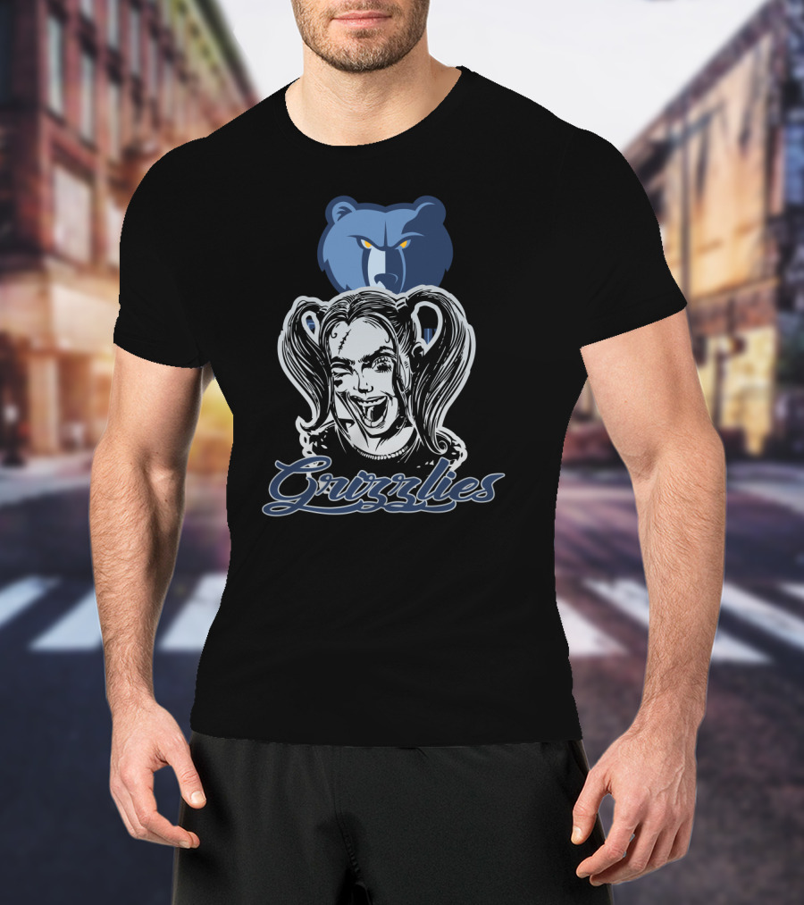 Harley Quinn Grizzlies Fans Memphis Basketball T-Shirt